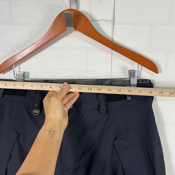 Bonfire Mens Snowboarding Pants Size L Black Cargo Zip Pockets - Picture 12 of 16